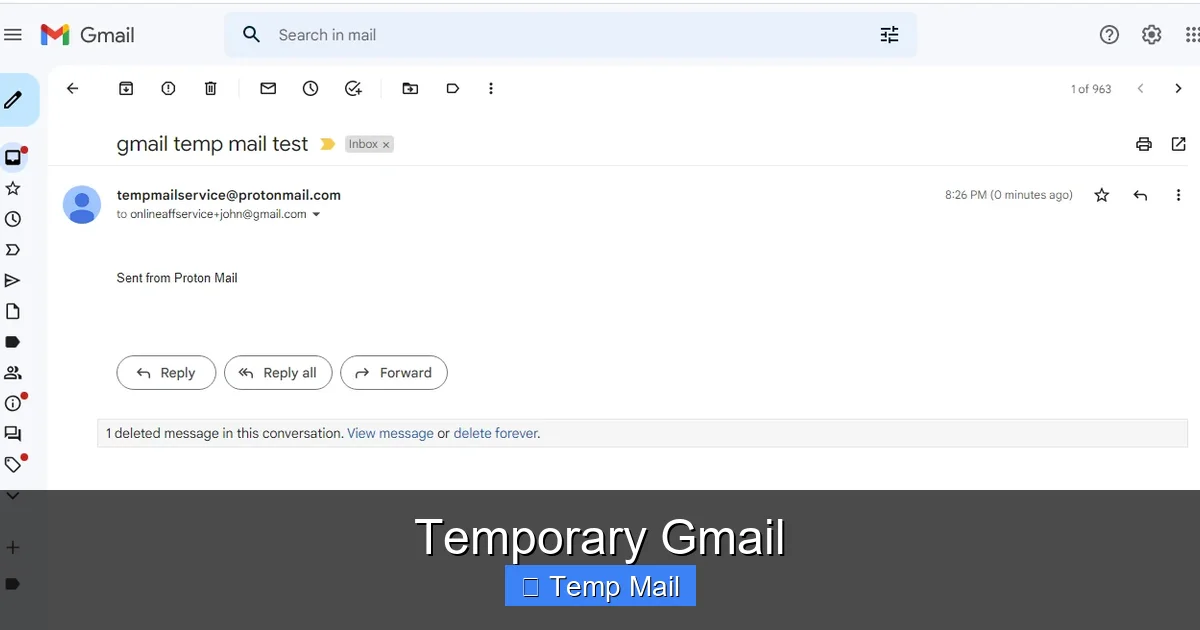 Temporary Gmail