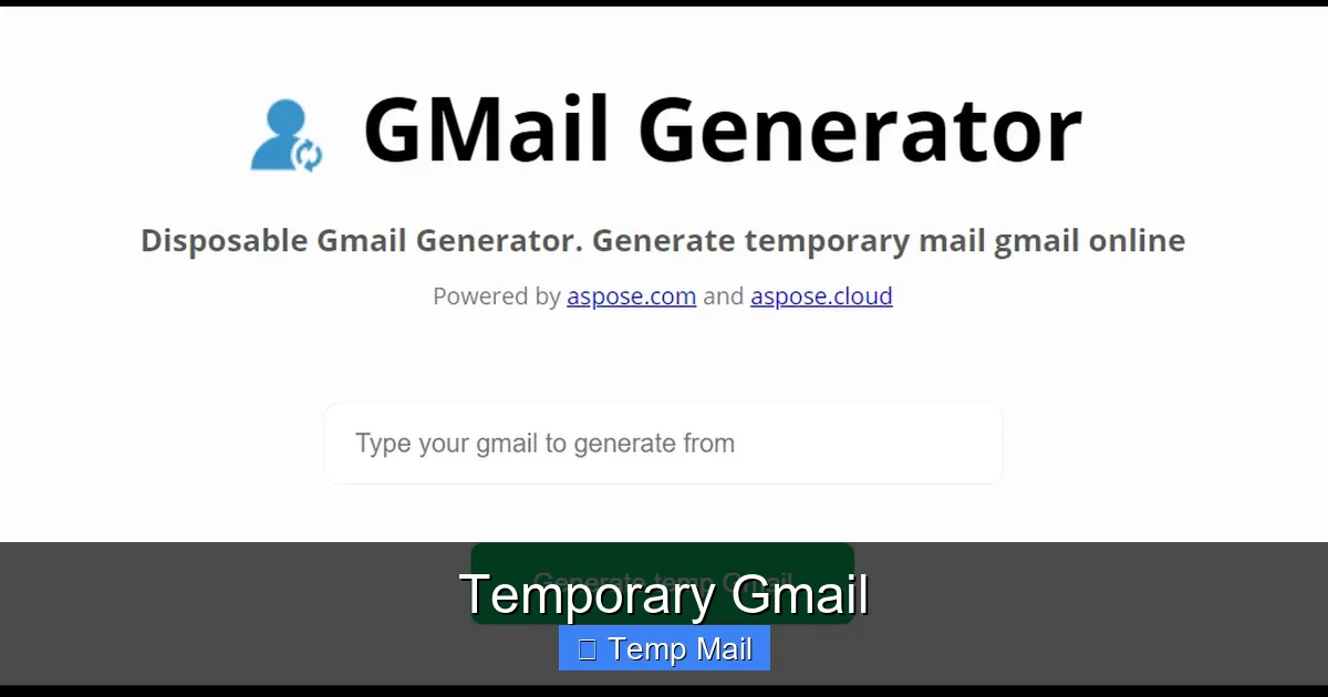 Temporary Gmail